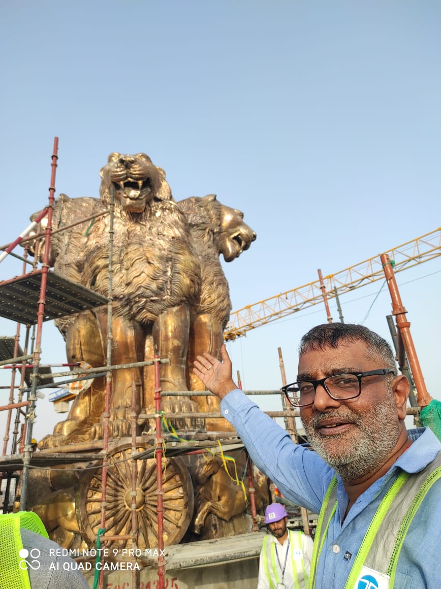 The artist behind ‘Ashok Stambh’