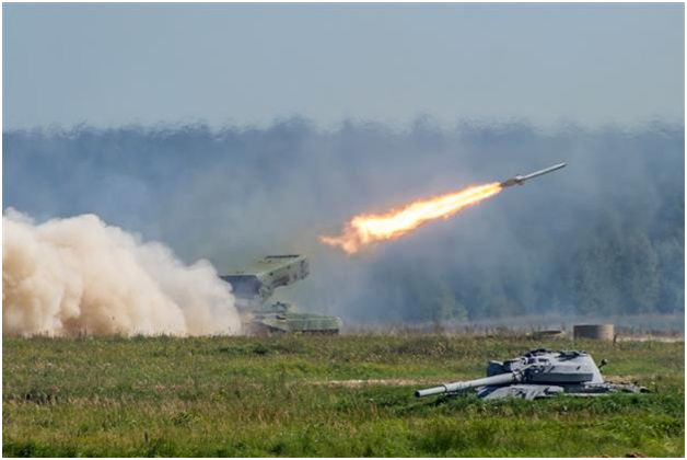 Ukrainian rocket strike targets Russian ammunition depot
