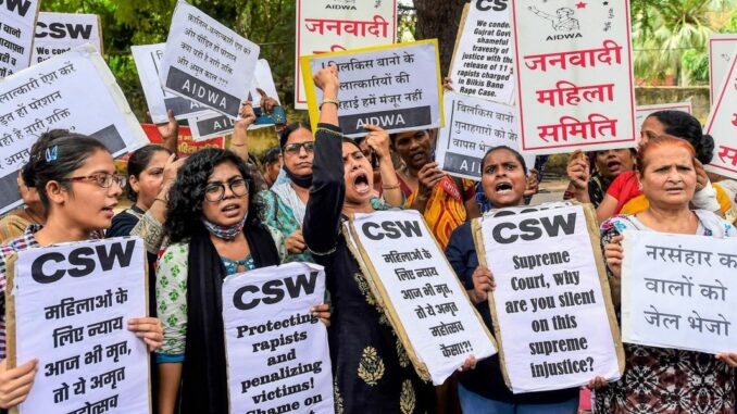 Women protest