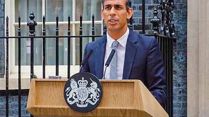 British PM Rishi Sunak