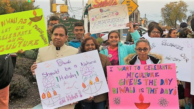 Baldeo-demonstrating to make Diwali a school holiday_years of advocacy_F (1)