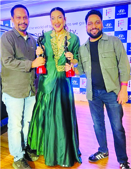 Gauahar Khan stuns in green as she walks the red carpet a day after announcing pregnancy