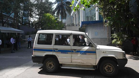At the BBc office in Mumbai AFP photo (1)