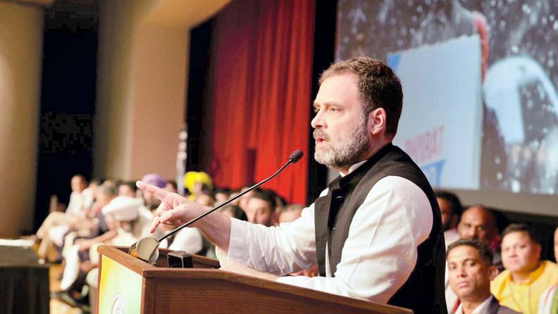 Rahul Gandhi speaks of making a modern India with “love and affection, not with anger and hatred”