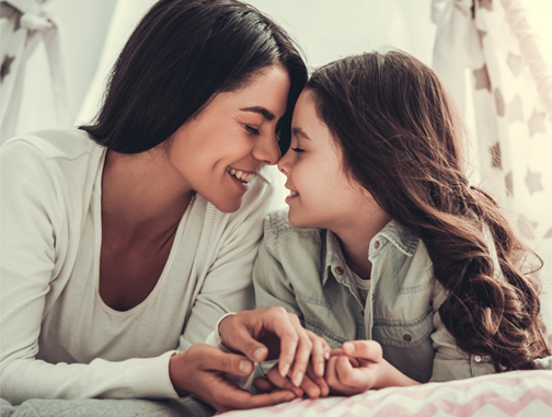 Mom and daughter