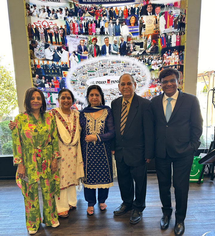 GOPIO New York supported The Indian Panorama in organizing the event. Seen in the picture, from L to R: Kalpana Ben, Beena Kothari, President, Mrs. Lal Motwani, Mr. Lal Motwani, Chairman.