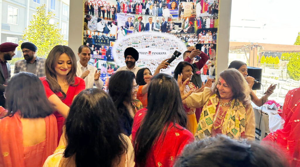  It’s dance time. Surya played on Dhol, and his sibling Prachi crooned boliyan and tappe, and all danced with abandon.