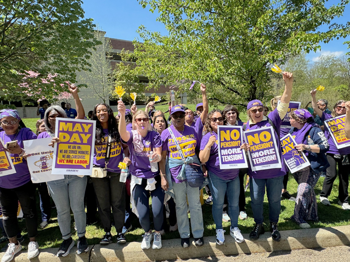 Hundreds of Nurses & Other Caregivers Protest at Northwell Facilities in Long Island & Westchester