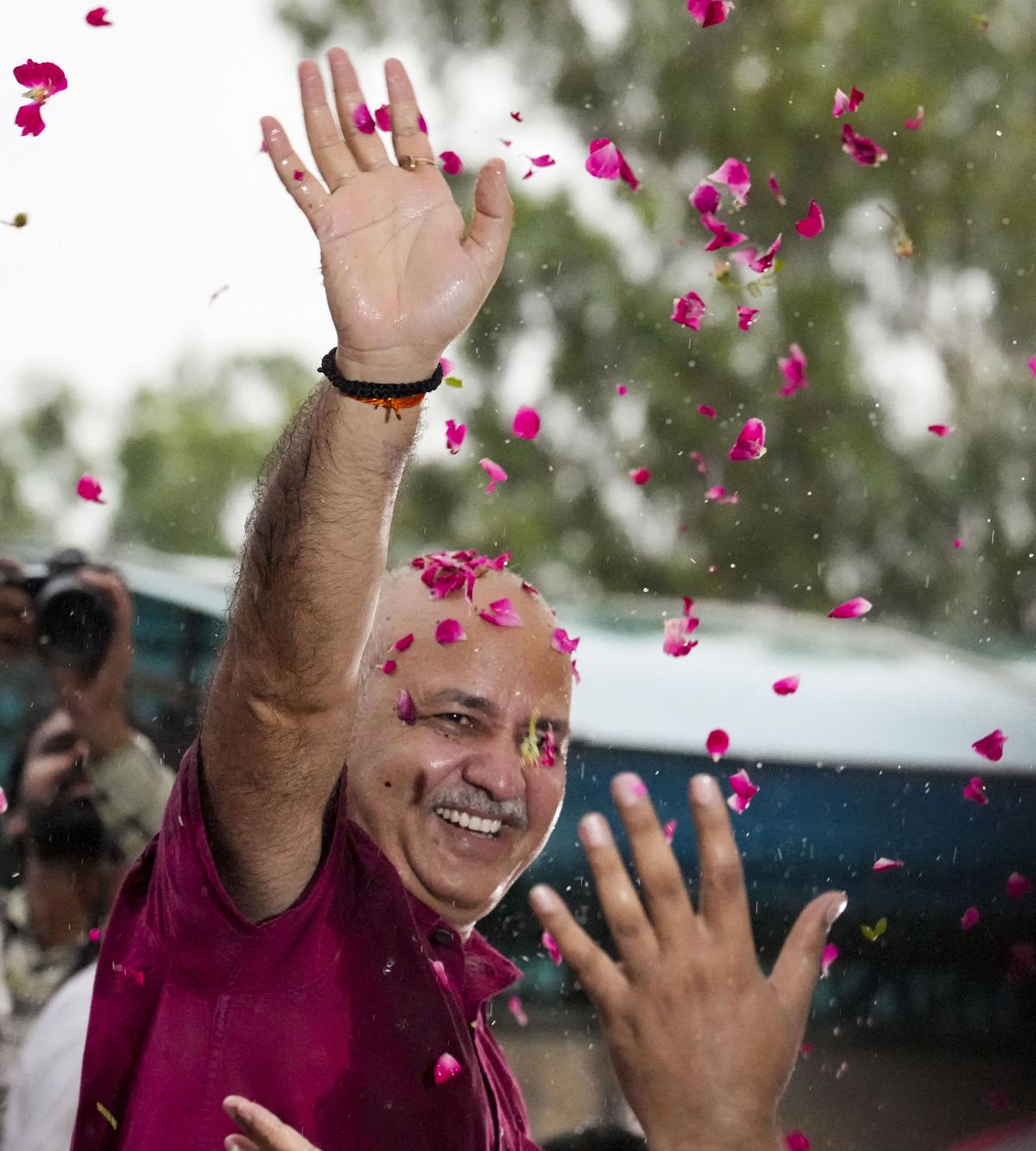 Manish Sisodia walks out of Tihar jail after spending 17 months behind bars