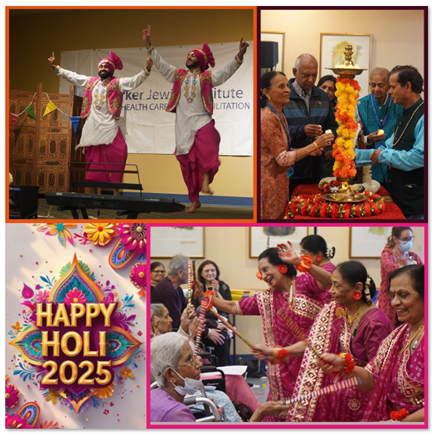 Holi celebrated at  the Parker Jewish Institute