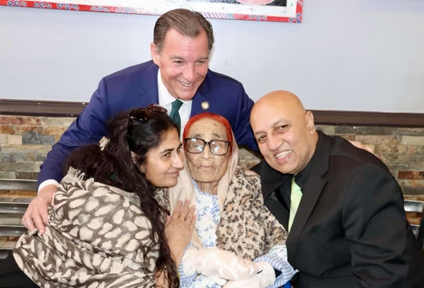 Suozzi welcomes Sardar Khatoon and Family