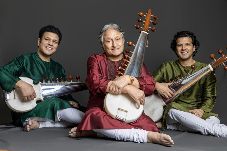 MAESTRO AMJAD ALI KHAN WITH SONS PERFORMS SAROD TRILOGY