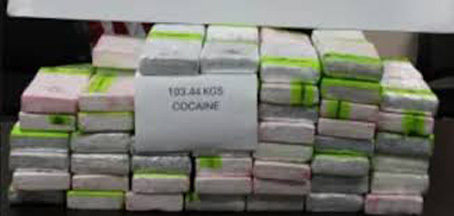 Another big haul of cocaine  comes from the US