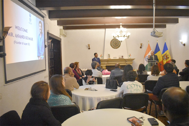 Embassy of India in Romania Hosts Anand Kumar for an Inspiring Interactive Session on the Future of Mathematics and Learning