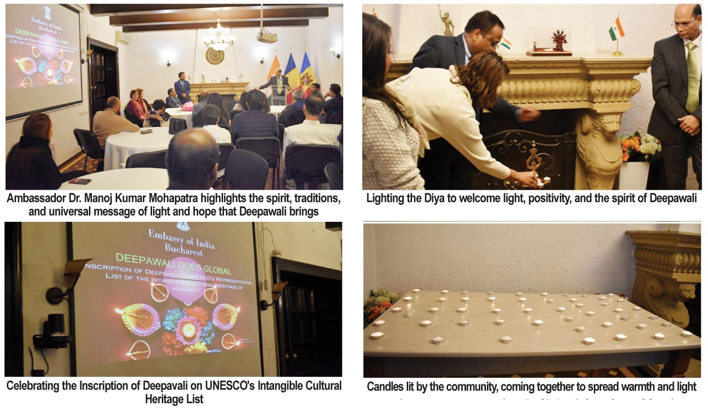 Embassy of India in Romania Celebrates the Inscription of Deepavali on UNESCO’s Intangible Cultural Heritage List